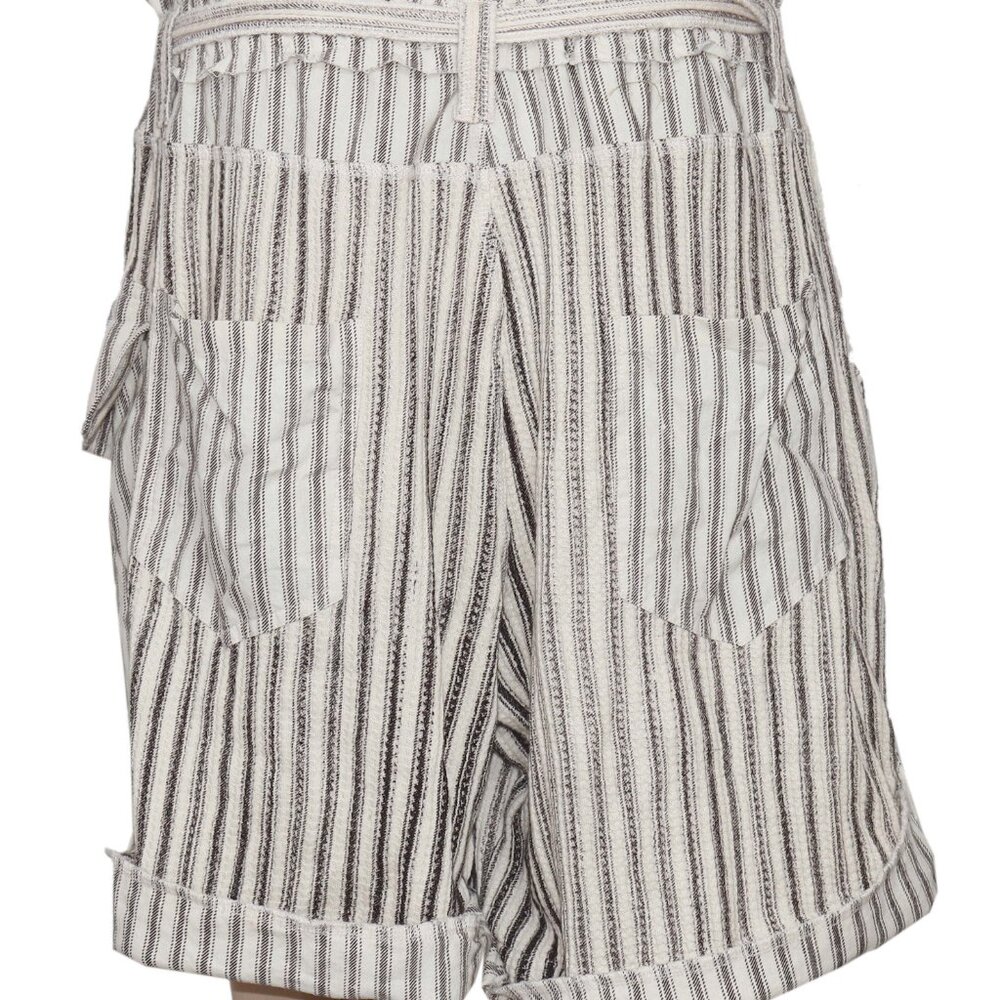 Free People Fp One Harrison Striped Shorts Printed Ivory Combo S - Picture 6 of 7